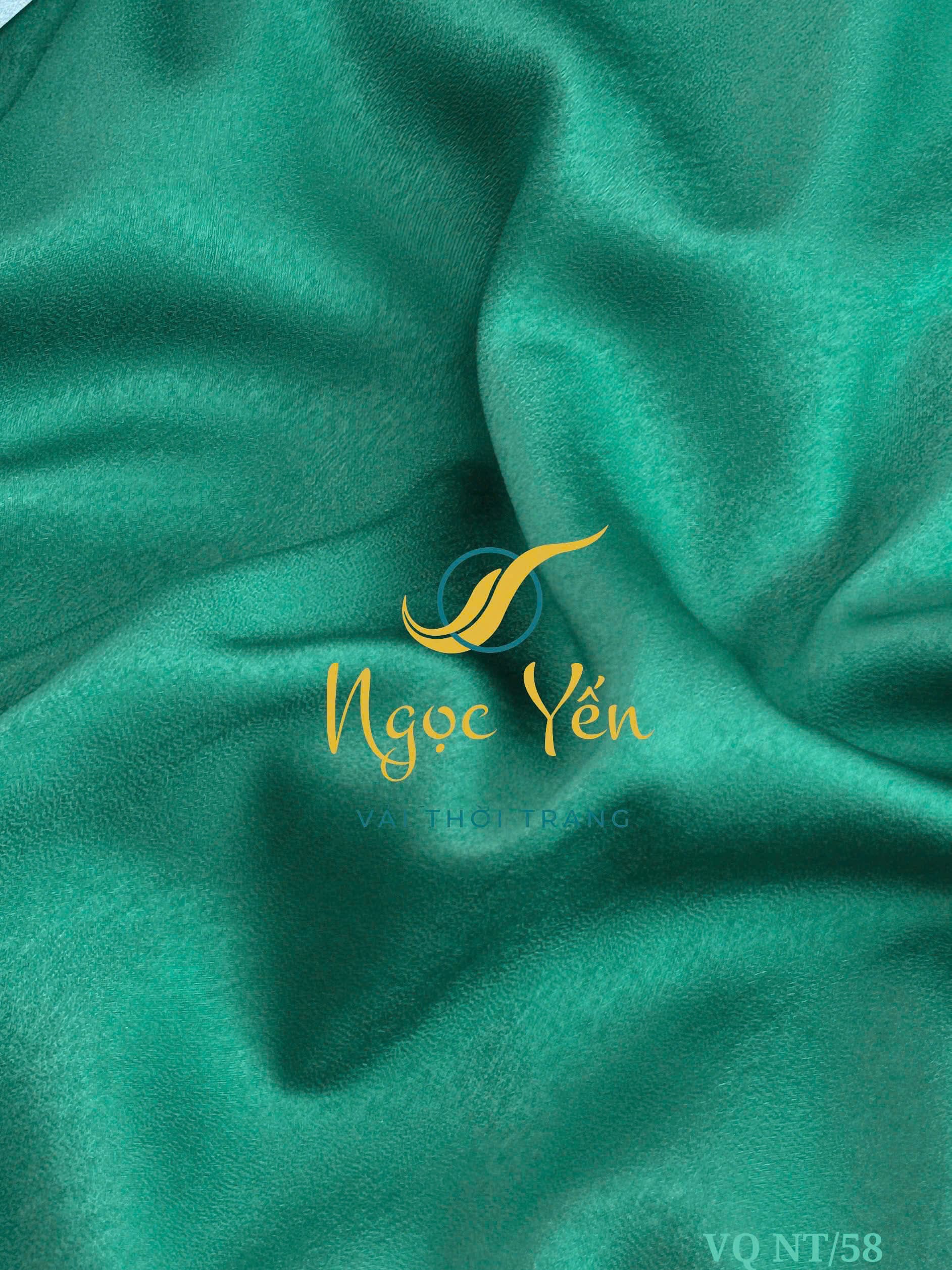 VQ NT/58-Vải quần lụa ngọc trai màu xanh