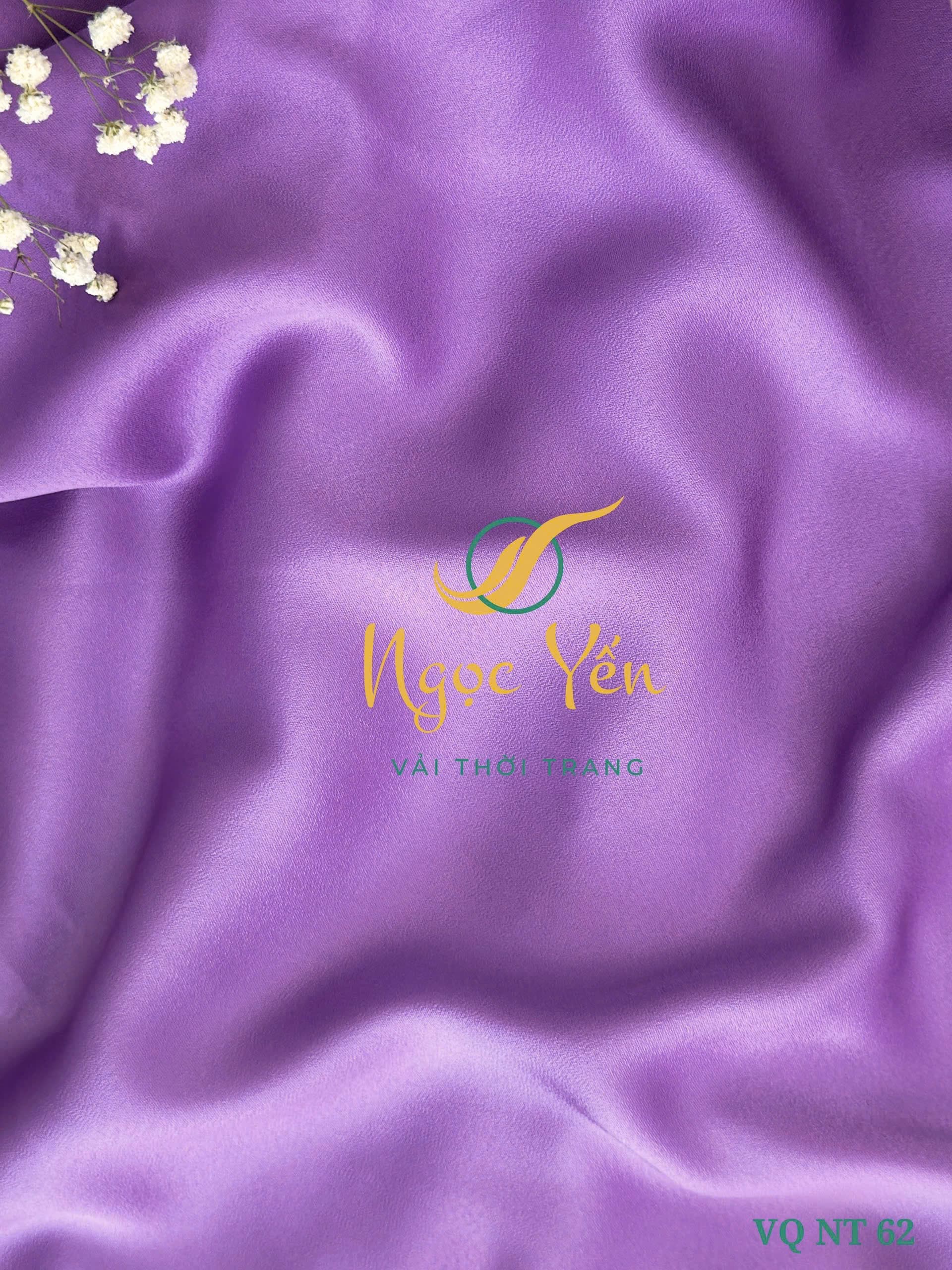 VA FG05/19-Vải áo dài lụa tencel tím