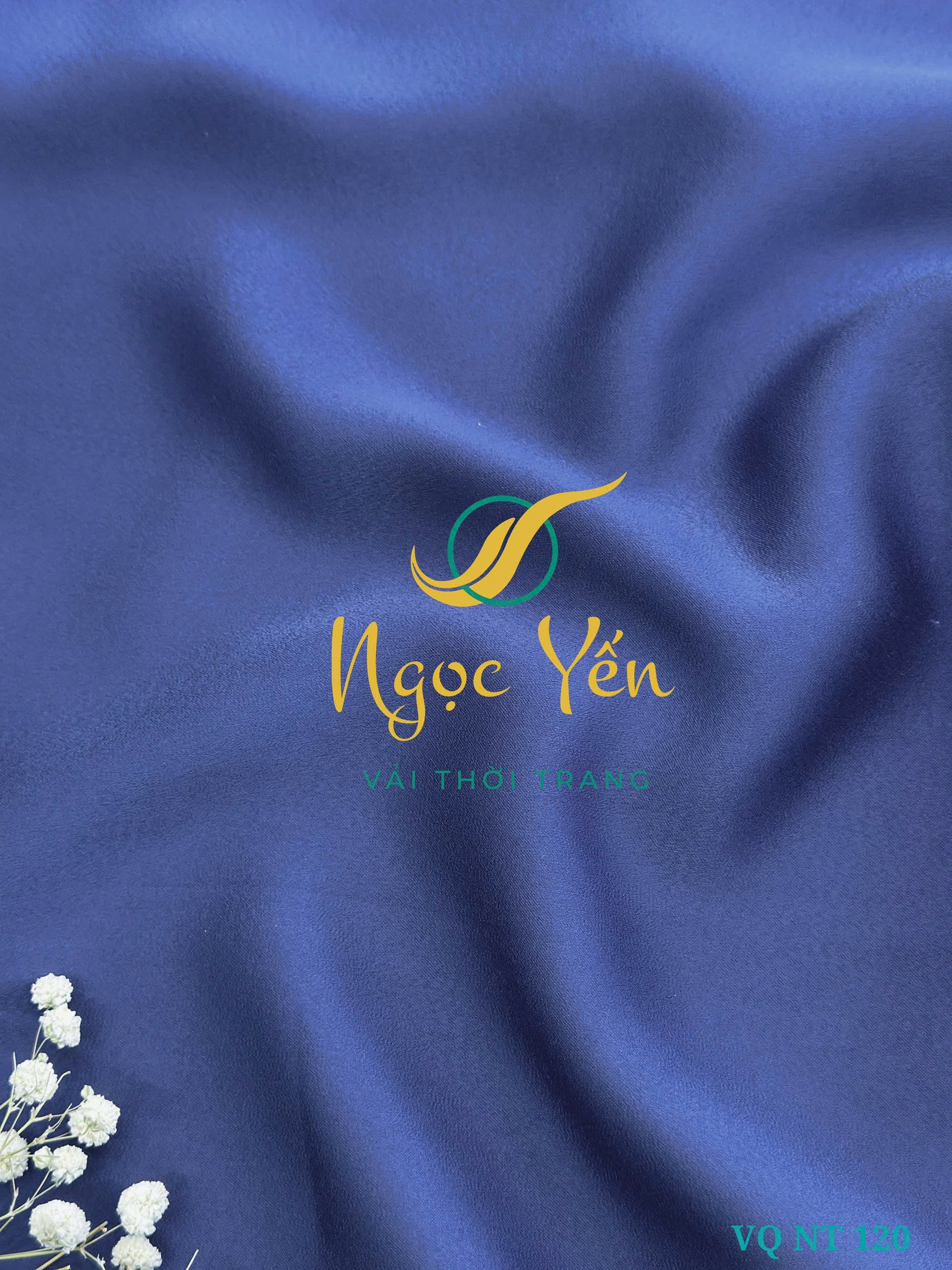 VQ NT/120-Vải quần lụa ngọc trai xanh